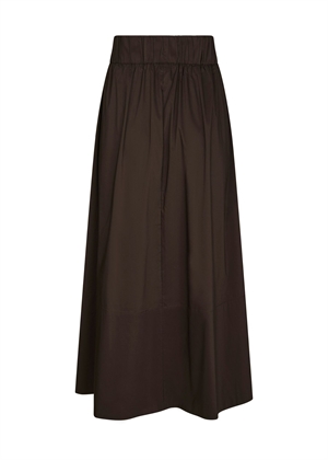 Yara poplin skirt Chocolate Brown Neo Noir 
